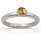 Preview: Dezenter Citrin Ring 925er Silber